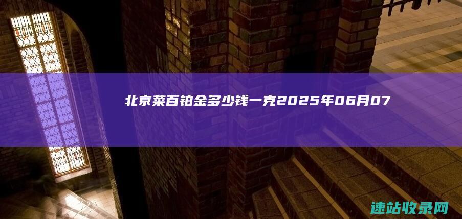 北京菜百铂金多少钱一克（2025年06月07日）参考价格-菜百